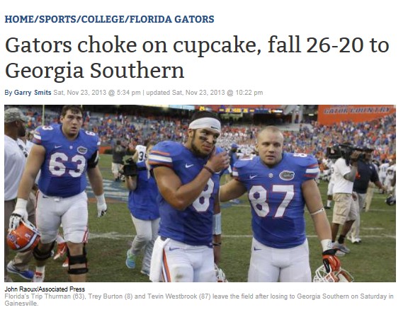 college football newspaper headlines