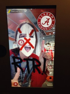 Interactive Paint Your Face at College Football Hall of Fame