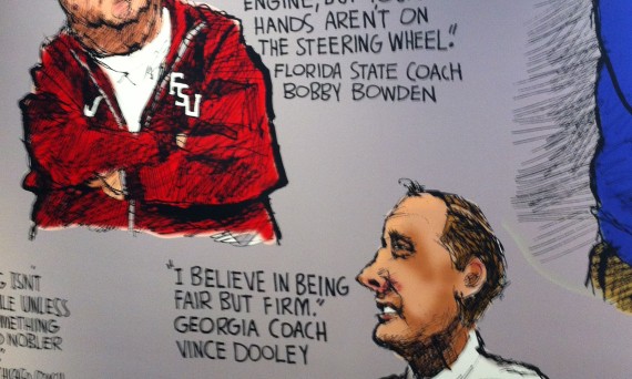 Enjoying the college football hall of fame